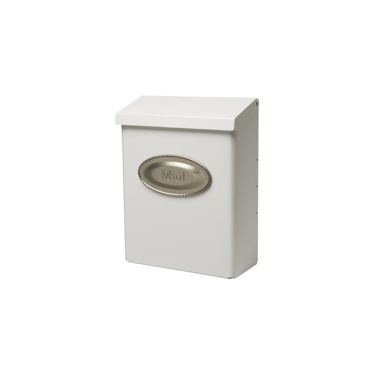 Gibraltar DVKW0000 Heavy-Duty Designer Wallmount Mailbox, White