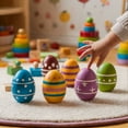 thumbnail image 3 of 2 Smooth Standable Wooden Easter Eggs to Paint, Quality Wooden Eggs for Crafts, Wooden Easter Egg Paint & Dye 3-1/4 in, by Woodpeckers, 3 of 7