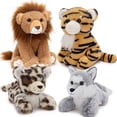 thumbnail image 6 of MaoGoLan 4 Pcs Safari Stuffed Animals Stuffed Forest Animals Lions/Tigers/Leopards/Wolf Plush Toy, 6 of 16