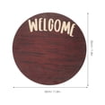 thumbnail image 2 of HAKIDZEL Wood Door Sign Welcome Hanging Sign Plaque Dachshund Shape 1 Set 11.79x11.79x0.59in, 2 of 8