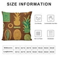 thumbnail image 5 of Nawypu  Throw Pillow Cover Colorful Plumeria Exotic Tiki Pattern Abstract Ethnic Fish Flower Hawaii Hawaiian Square Decorative Throw Pillow Cushion Case Pillowcase, 5 of 5