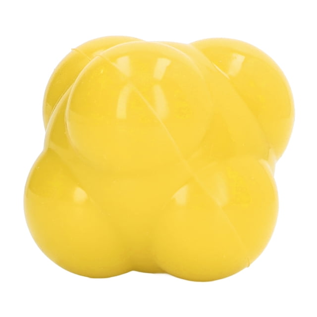Reaction Ball, Rubber Bright Color Hex Reaction Trainer Ball for Basketball, Tennis and Other Competitive Sports