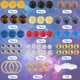 thumbnail image 2 of 1 caja de 6 juegos de pulseras del sistema solar, pulseras de estrellas guardianas, cuentas de galaxia, planetas del universo, cuentas de piedras preciosas, cuentas de piedra natural, 2 of 6
