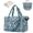 Blue,Flower, variant on Travel Duffel Bags with Shoe Bag,Airline Approved Personal Item Bag for Women with Wet Pocket,Trolley Sleeve,Quilted Overnight Weekender Bag for Camping Gym Beach(Blue,Flower)