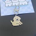 thumbnail image 1 of Creative Cute Poop Titanium Steel Puppy Keychain Fun Student Bag Pendant Valentine'S Day Gift Pendant, 1 of 3