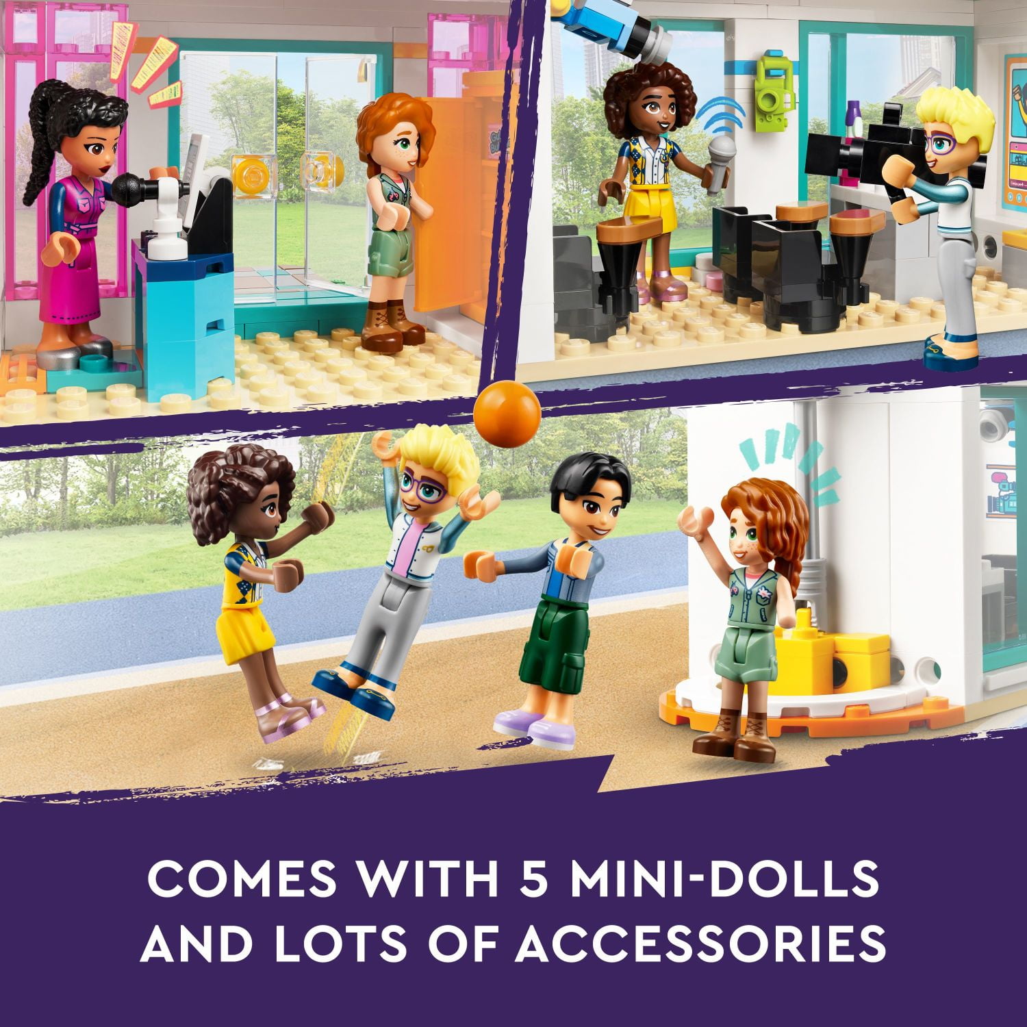 LEGO Friends Heartlake International School Playset 41731, Building Toy for Girls Boys with 5 2023 Character Mini-Dolls & Accessories, Pretend Play School Classroom Building Kit, Birthday Gift Idea