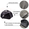 thumbnail image 3 of Pet Travel Carrier Portable Bag for Cats, Dogs, Kittens or Puppies, Collapsible, Durable, Airline Approved, Travel Friendly, Medium Size&nbsp;20.5"L x 9.6"W x 13"H, Black, 3 of 3