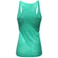 thumbnail image 2 of FashionOutfit Women's Basic Solid Burn Out Racerback Tank Tops, 2 of 3