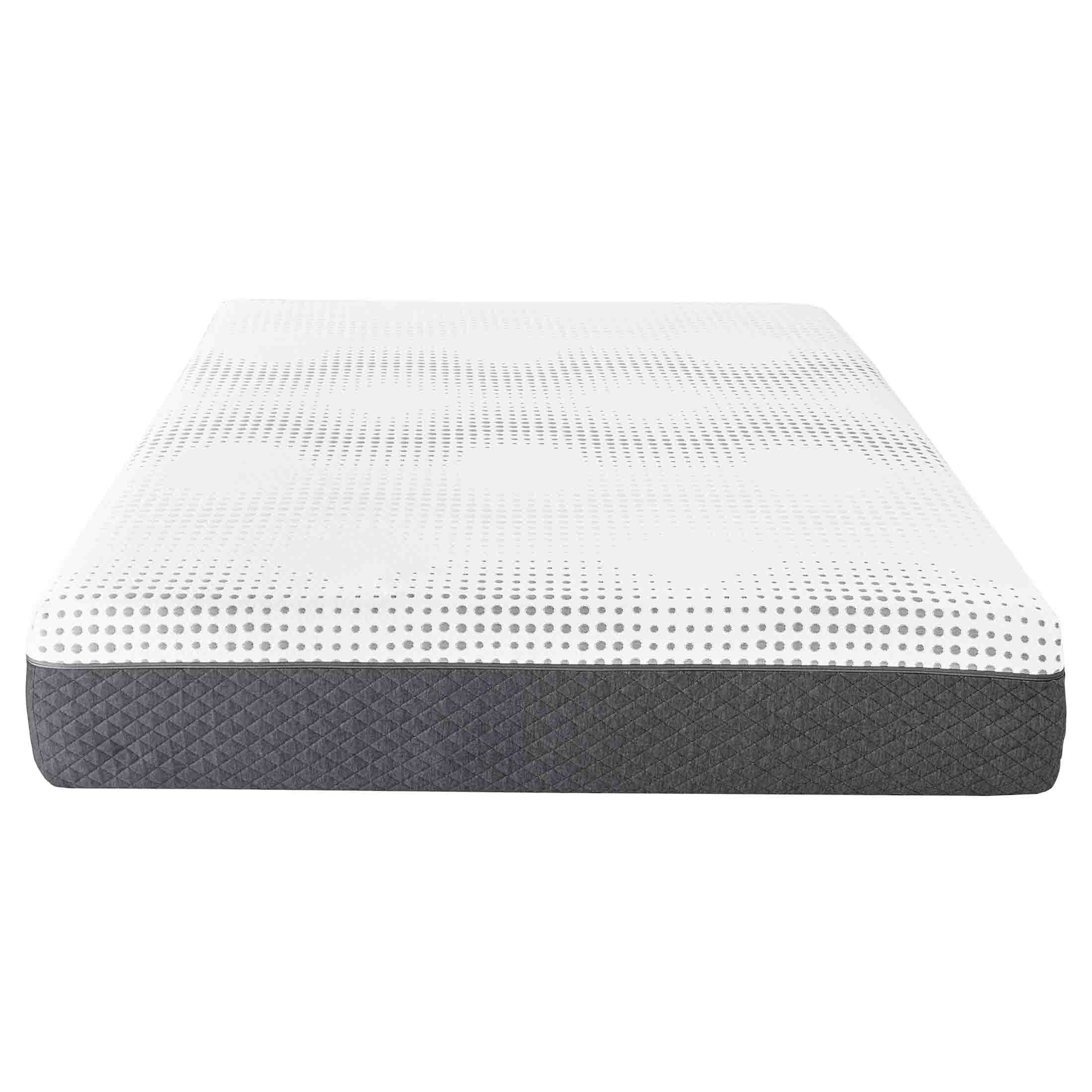 JERFIT 12 Inch King Size Hybrid Mattress, Gel-Infused Memory Foam Pocket Springs for Cool Sleep, Plush Support, Medium Firm Feel, Bed-in-a-Box