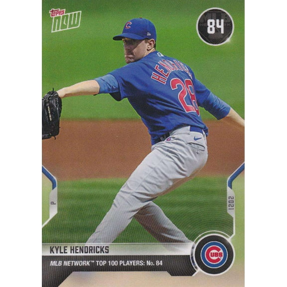 2021 Now MLB Network Top 100 Kyle Hendricks Trading Card #T-84