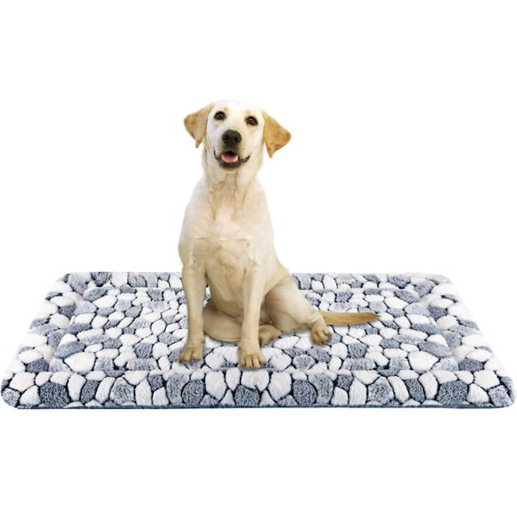 VANKEAN Tapis de Cage pour Chien, Tapis de Cage Réversible (Frais et Chaud), Tapis de Couchage Lavable en Machine pour Petits à Très Grands Chiens et Chats