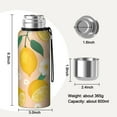 thumbnail image 7 of 20 Oz Lemon Coffee Tumbler Double Wall Insulated Stainless Steel Water Bottle | Metal Reusable Thermoses Flask with Cup Cap | Leak & Sweat Proof with Anti-Dust Lid, 7 of 7
