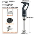 VEVOR Commercial Immersion Blender Heavy Duty Hand Mixer 750W Variable