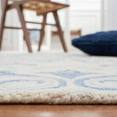 thumbnail image 4 of SAFAVIEH Jardin Garrick Floral Wool Area Rug, Ivory/Blue, 3' x 5', 4 of 8
