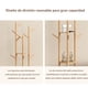 thumbnail image 4 of Perchero para Ropa,Percheros de Madera Independiente con 3 Estantes y 9 Ganchos,Armario de Árbol,Robusto y Fácil de Montar Perchero de Pie para Entrada,Pasillo,Dormitorio 40 * 40 * 165cm, 4 of 9