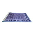thumbnail image 2 of Ahgly Company Machine Washable Indoor Rectangle Oriental Blue Industrial Area Rugs, 8' x 10', 2 of 4