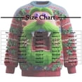 thumbnail image 3 of Amzcrzy Sudadera Para Hombre, Con Estampado Navideño, Informal, De Manga Larga Y Cuello Redondo, Color Rojo, Xl, 3 of 5