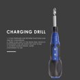 thumbnail image 4 of Destornillador de par grande con mango antideslizante y carga USB eléctrica azul, 4 of 7