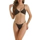 thumbnail image 1 of INSPIRAR CHIC Conjuntos de Bikini de Anillo Cuadrado para Mujeres de 2 Piezas con Tirantes Ajustables y Parte Inferior en Triángulo Trajes de Baño Talla X-Large Marrón, 1 of 5