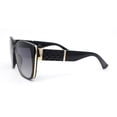 thumbnail image 3 of 90s Designer Oversize Cat Eye Fashion Chic Sunglasses Black - Smoke, 3 of 4