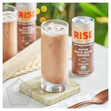 Rise Brewing Co. Organic Oat Milk Mocha Nitro Cold Brew Coffee 7 fl. oz. - 12/Case