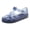 Blue, variant on Owordtank Girls Jelly Sandals Closed Toe Non Slip Soft Flat Sandals Summer Casual Beach Shoes for Toddler/Little Kid/Big Kid