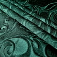 Forest Brocade Velvet Scroll Fabric, Ideal Embossed Material for