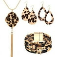 thumbnail image 2 of Collar con borlas de leopardo y pelo de caballo con forma de trébol, tendencia de moda, collar largo, cadena de suéter para mujer, 2 of 6