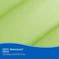 thumbnail image 5 of Kenney Medium Weight PEVA Shower Curtain Liner and Beaded Roller Ring Set, 70" W x 72" H, Green, 5 of 9