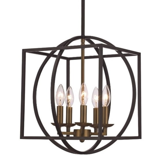 Trans Globe Lighting 11185 Arzio 5 Light 16" Wide Pendant - Gold