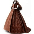 thumbnail image 3 of Renaissance Dress for Women Victorian Costume Long Sleeve Medieval Gown Vintage Halloween Cosplay Outfit, 3 of 6