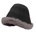 thumbnail image 2 of Herrnalise Women's Hat Winter Solid Color Plush Bucket Cute And Warm Caps Hunting Fishing Hat, 2 of 6