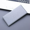 thumbnail image 2 of Long Canvas Wallet Wallet Men Men'S Wallet New Men'S Oxford Cloth Wallet,Blue, 2 of 5