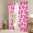 thumbnail image 3 of Homewish Sweet Cherry Bowtie Blackout Curtains Set of 2 (52x84 Each),Cute Ribbon Bowknot Window Curtains,Pink Bow Tie Curtains and Drapes For Girl Kids,Breathable Home Decor, 3 of 6