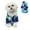 Blue, variant on Dog Hoodie, Dog Winter Warm Coat with Leash Hole, Tie Dye Sweatshirts for Cats Small Medium Dogs Blue S
