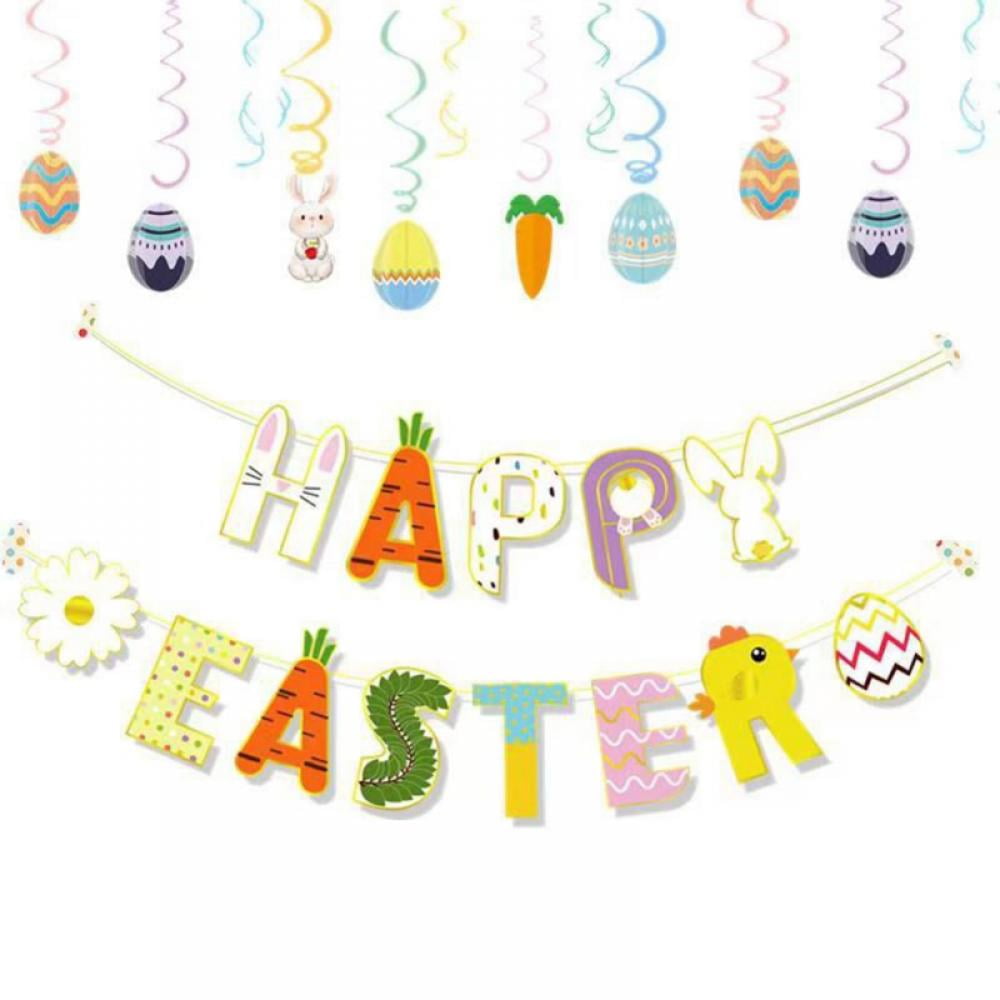 Easter decoration Happy Easter garland HAPPY EASTER banner