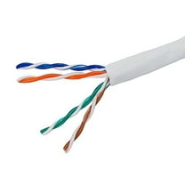 Monoprice Cat5e Ethernet Bulk Cable - 1000 Feet - White | Network Internet Cord - Solid, 350Mhz, CMR, Riser Rated, Pure Bare Copper Wire, 24AWG, No Logo