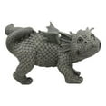 thumbnail image 2 of Whimsical Peeing Garden Dragon Statue 12"Long Baby Dragon Cocking Leg Figurine, 2 of 7