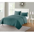 thumbnail image 5 of VCNY Home Nina Solid Basketweave Quilt Set, King, Green, 5 of 5