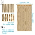 thumbnail image 3 of Gustave 3.3FT * 6.6FT Door String Curtain Wall Panel Fringe Window Room Divider Glitter Tassel Screen Ribbon Curtains for Wedding Home Party Decor "Blue", 3 of 10