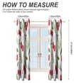 thumbnail image 2 of Cherry Leaf Pattern Print 2pcs Blackout Curtains For Living Room Bedroom Grommet Top Window Set for Left And Right Biparting Open, 2 of 6