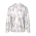 thumbnail image 2 of Lsque Hand Drawn Rabbit UPF 50+ Lightweight Sun Protection Men's Women's Long Sleeve Shirt, Hoodie Performance -Small, 2 of 9