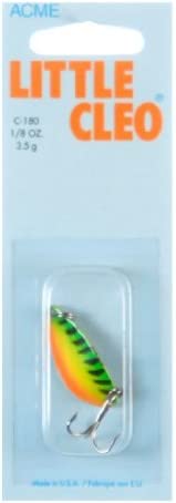 Acme Tackle Little Cleo Spoon 1/8oz Fire Tiger