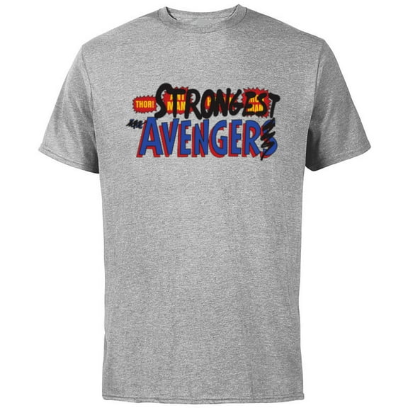 Marvel Studios Thor: Love and Thunder Strongest Avenger - Short Sleeve Cotton T-Shirt for Adults - Customized-Athletic Heather