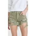 thumbnail image 2 of Free People Women's Maggie Mid Rise Shorts, Army, Green, 27, 2 of 6