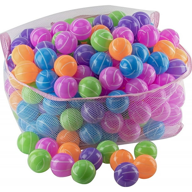 Ball Pit 200 Pack - STRIPE SHAPE - Ball Pit Balls Crush Proof BPA Free - Walmart.com - Walmart.com