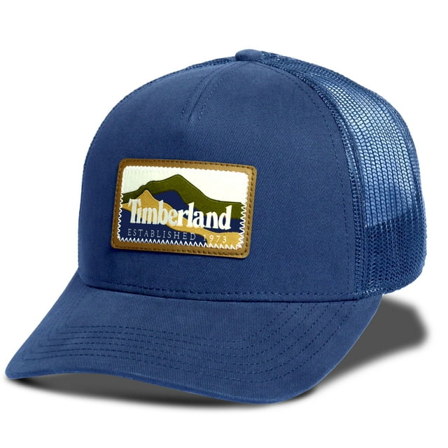 Gorra Trucker Timberland Mountain Patch para Hombre en Denim Oscuro