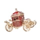 thumbnail image 5 of Caja organizadora de joyas con forma de carruaje, vitrina de adornos hecha a mano, caja de recuerdos para rojo, 5 of 9