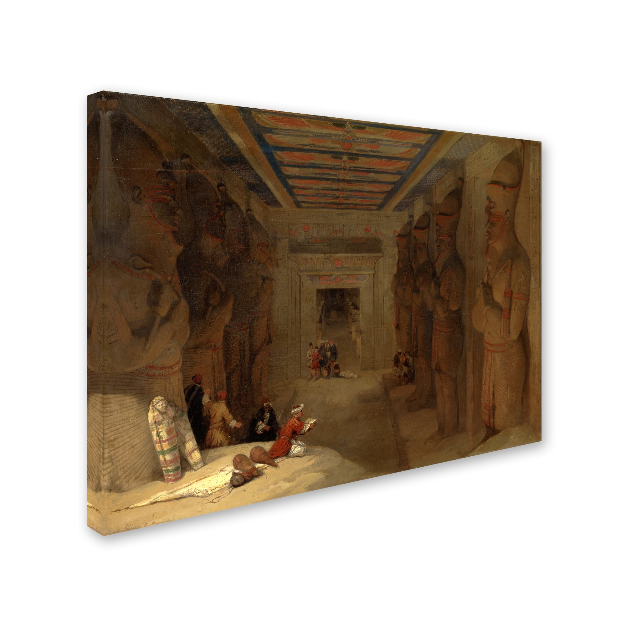 Trademark Fine Art 'Great Temple At Abu Simbel Egypt' Canvas Art by David Roberts