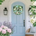 thumbnail image 4 of Spring Wreath for Front Door, Blue Hydrangea Artificial Flower Wreath, 17.7 Inch Large Spring Summer Door Decoration, Indoor & Outdoor All-Season Home Decor, 4 of 9